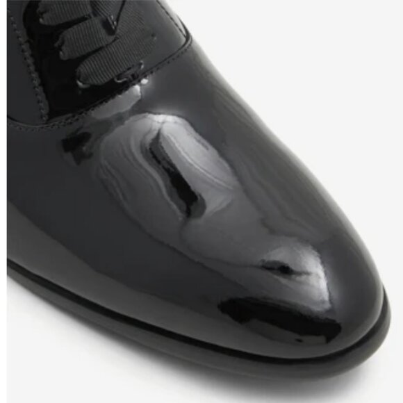 NWOB Ted Baker Men's Ogilvie Oxford in Black Patent Leather Size 10 - Picture 5 of 14